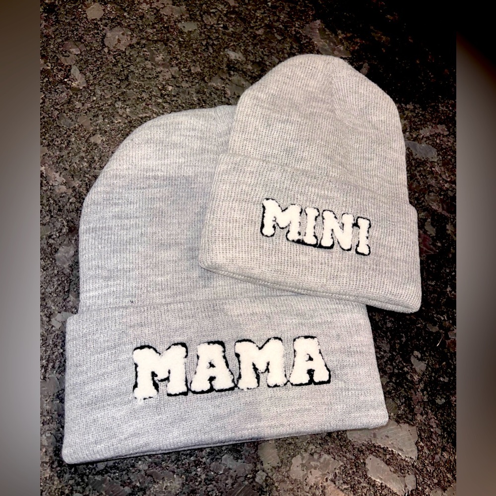 Mama & mini beanie set